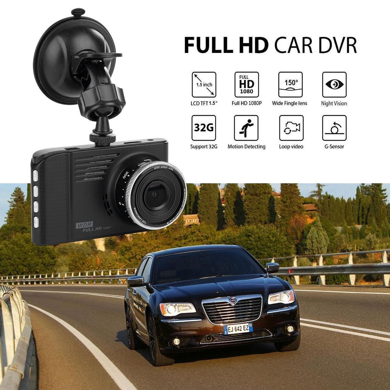 Автореєстратор DVR H37 Відеокамера - реєстратор в авто — 4