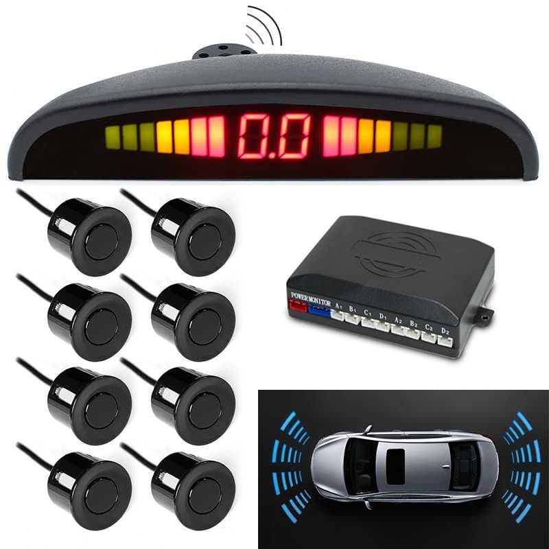 Паркувальна система на 8 датчиків в авто Assistant Parking Sensor Автомобільний парктронік — 4