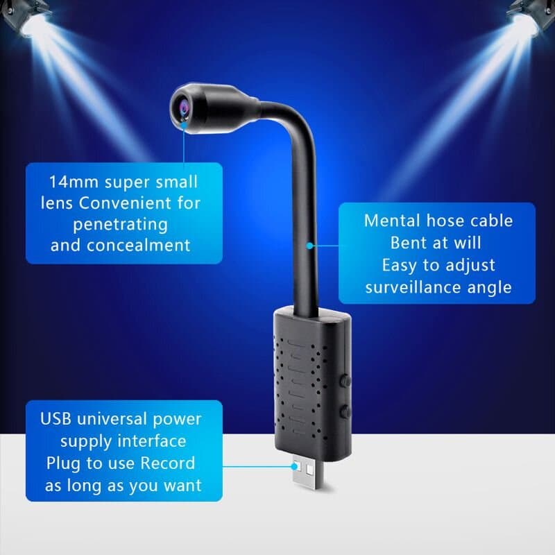 Wifi камера USB на гнучкому шлейфі Jianshu U21, запис 640х480P, без акумулятора, Iwfcam app — 7