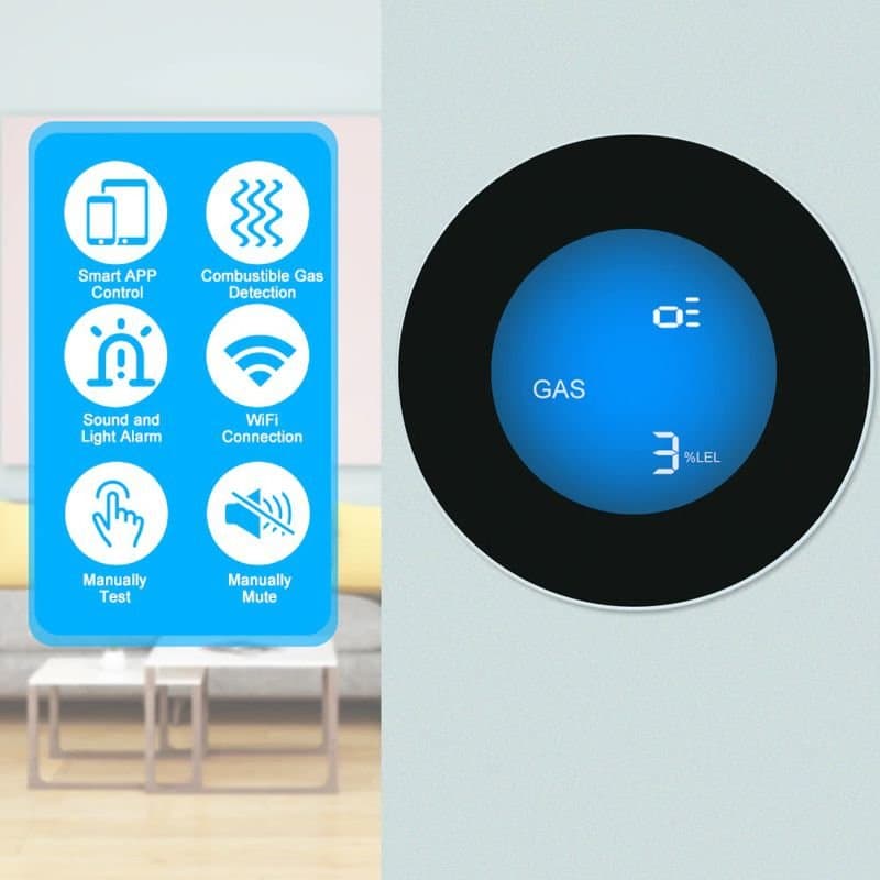 Розумний датчик витоку газу WiFi з сиреною Konlen GS-85 wifi + Iphone & Android App — 8