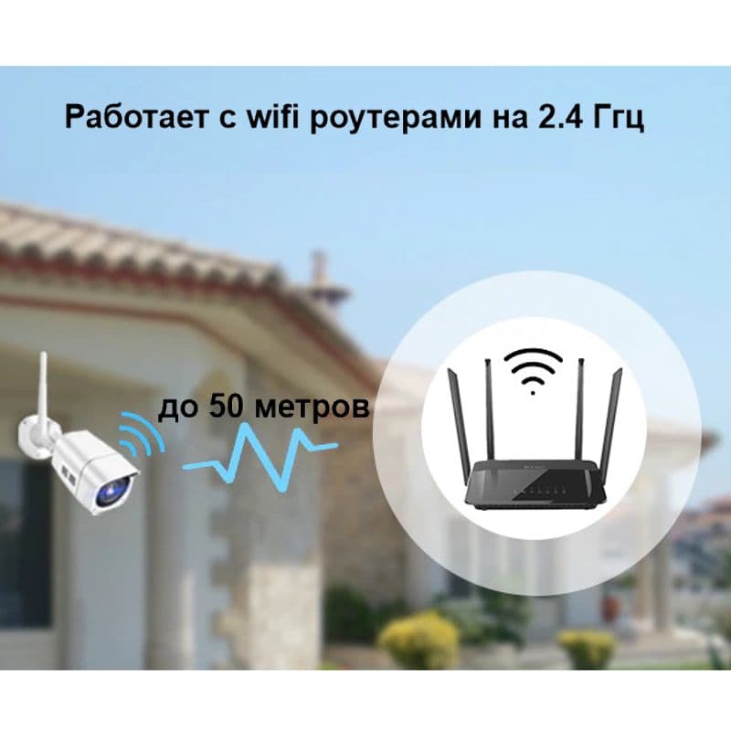 Wifi камера відеоспостереження бездротова вулична 2 Мп, HD 1080P Zlink Q57, додаток CamHI — 8