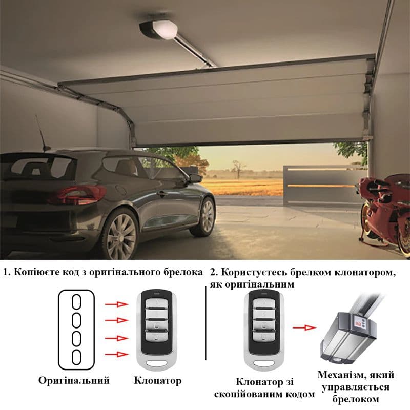 Універсальний мультичастотний пульт брелок клонатор дублікатор для шлагбаумів, воріт, ролет Scimagic SMG-008V15.0 — 5