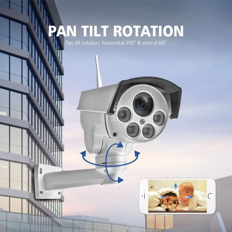 Wifi камера вулична поворотна PTZ з 5Х наближенням Boavision B989W, 5 мегапікселів — 4