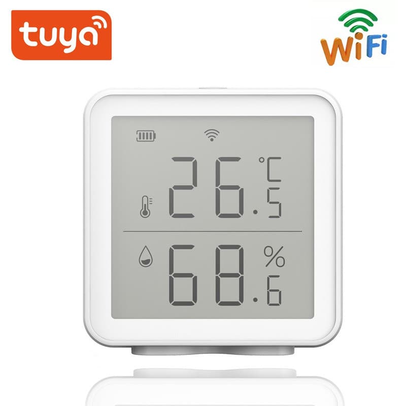 Wifi термометр гігрометр кімнатний з датчиком температури і вологості Nectronix TRD02-01A, додаток Tuya для Android і IOS — 4