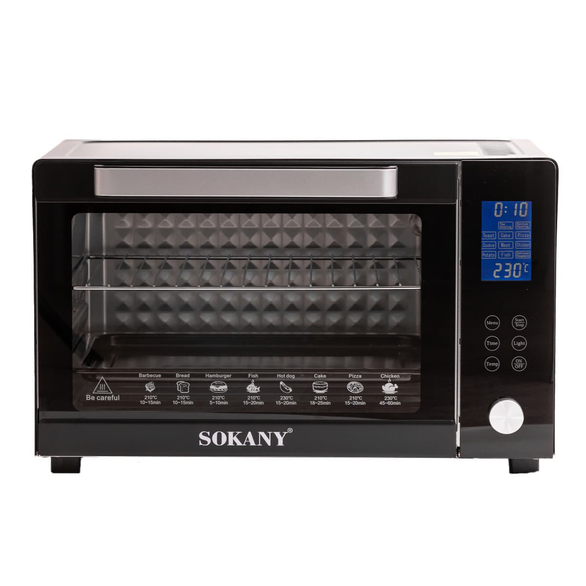 Духовка электрическая Sokany с конвекцией на 50 л, 1700 Вт SK10011 — 8