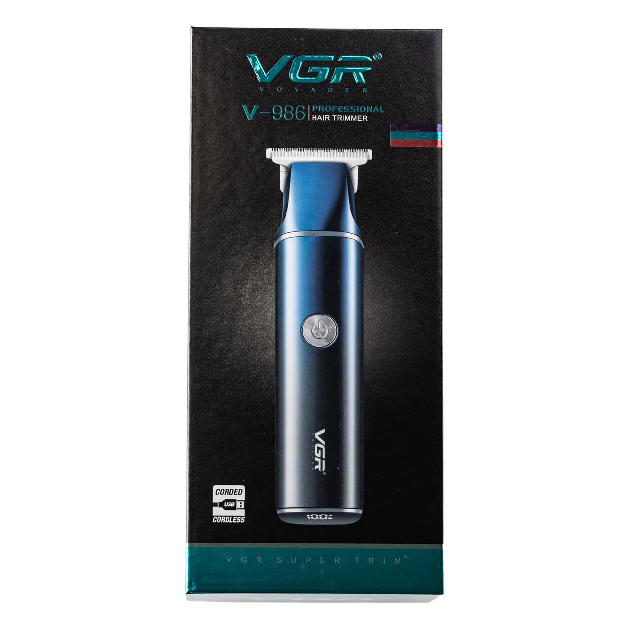 Триммер для стрижки VGR с насадками и USB, золото HP-V-986 — 10