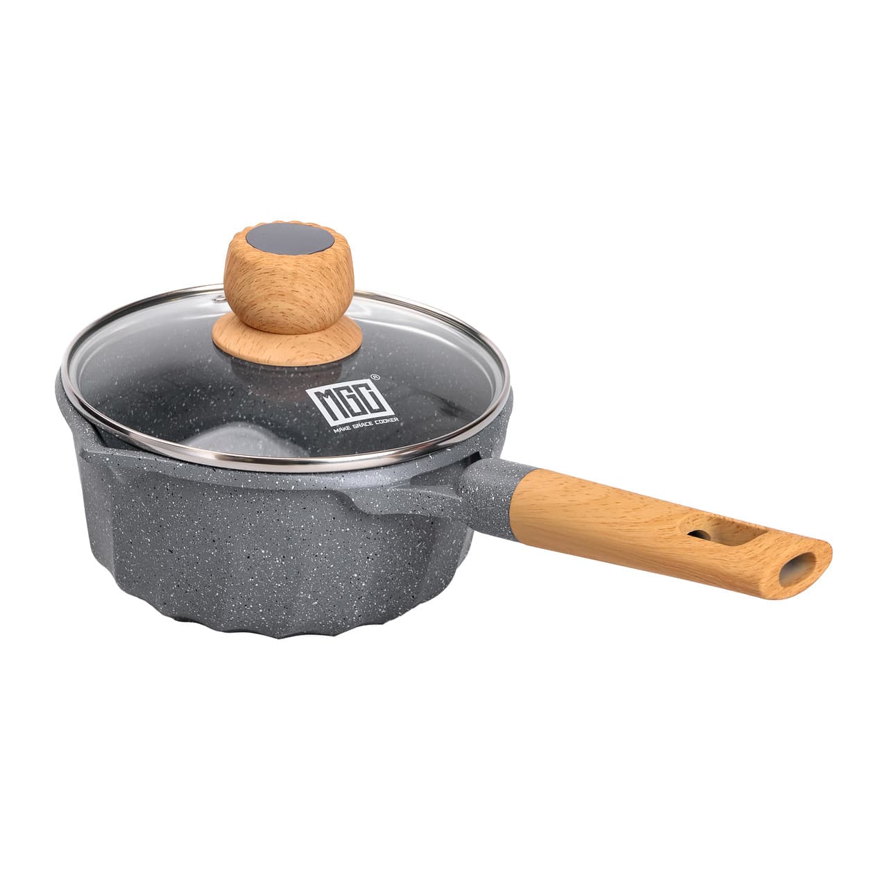 Сотейник з антипригарним покриттям 2,9 л з товстим дном Ø 18 см MGC HP-4-431GR — 4