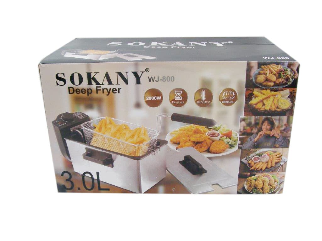 Фритюрница профессиональная Sokany WJ800 на 3.5 литра, 2000 Вт — 10