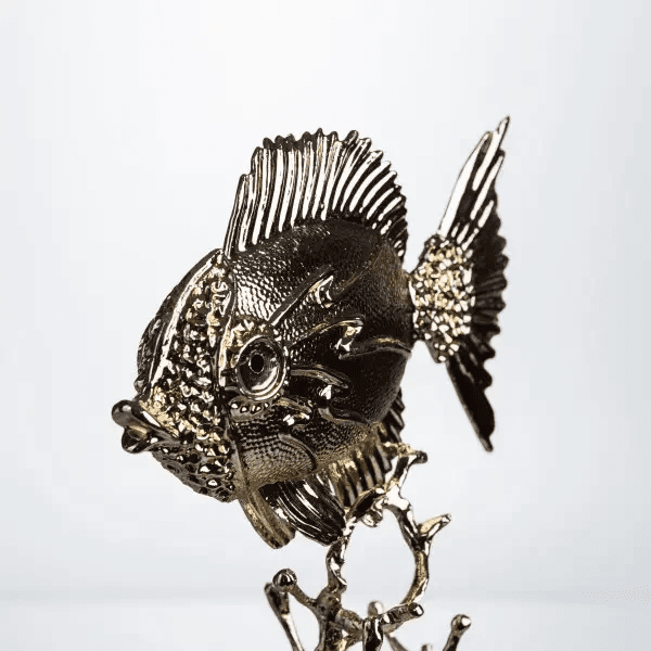Декоративна фігурка Gold Fish 16x8x30 см металева HP-7-18 — 4