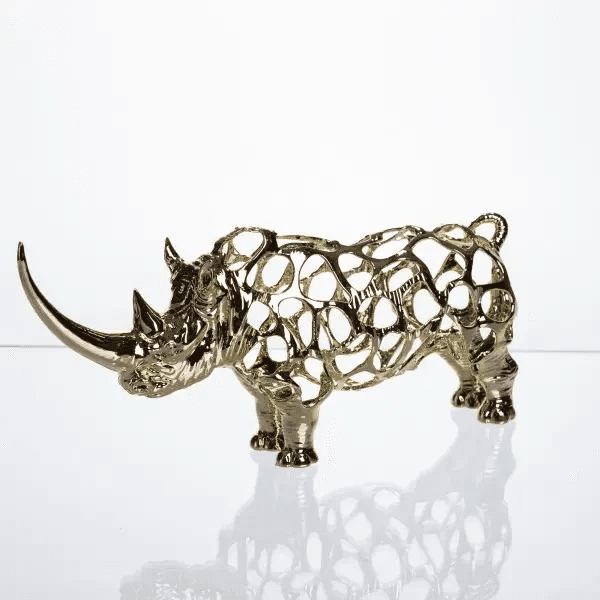 Декоративная фигурка Rhinoceros 23х6х10 см металлическая HP-7-22