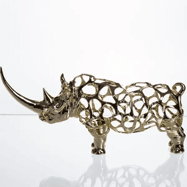 Декоративная фигурка Rhinoceros 23х6х10 см металлическая HP-7-22 — 4