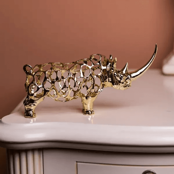 Декоративная фигурка Rhinoceros 23х6х10 см металлическая HP-7-22 — 5