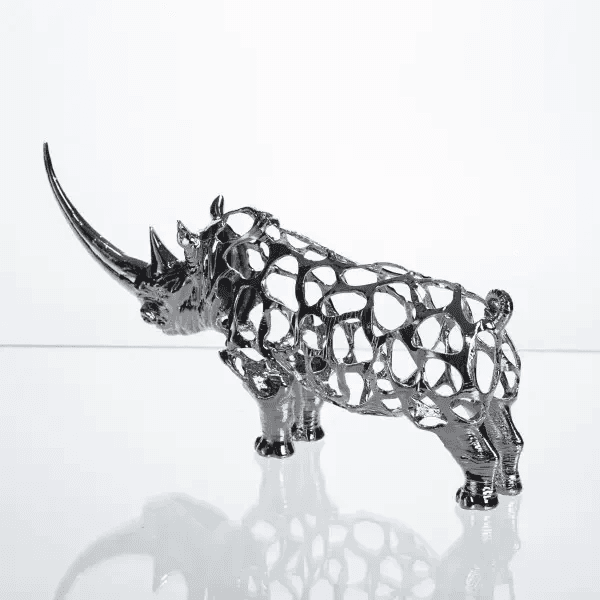 Декоративна фігурка Rhinoceros 23x6x10 см металева HP-7-23 — 4