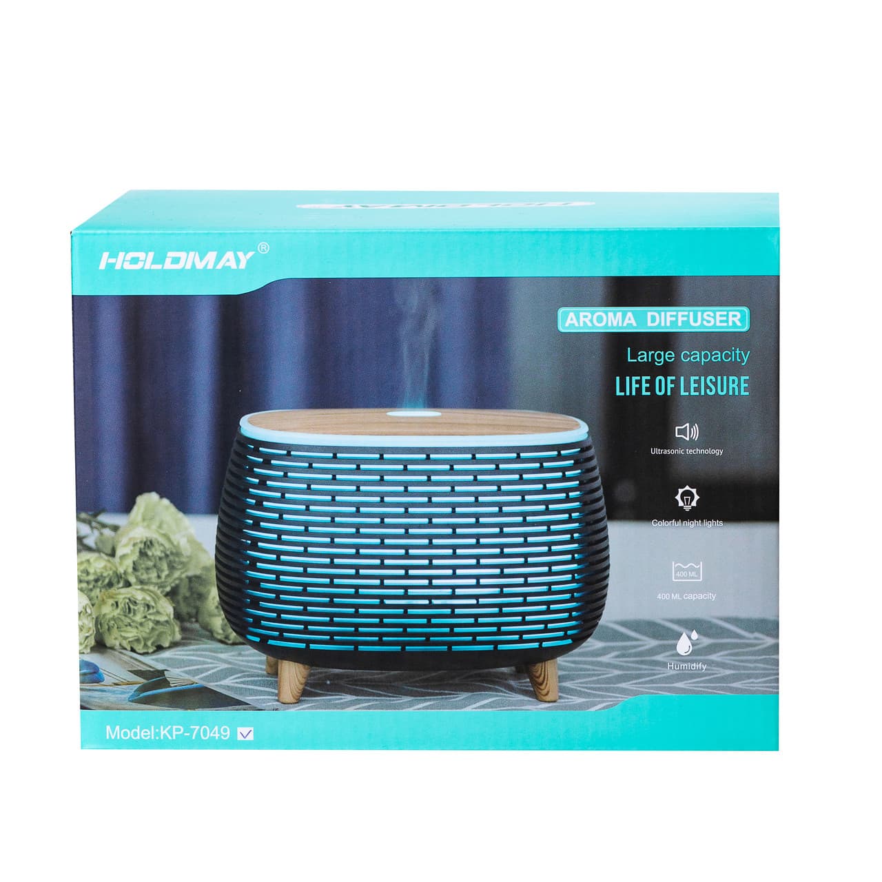 Увлажнитель воздуха Holdmay Life of Leisure Aroma Diffuser 400ml Черный HPKP7049B — 5