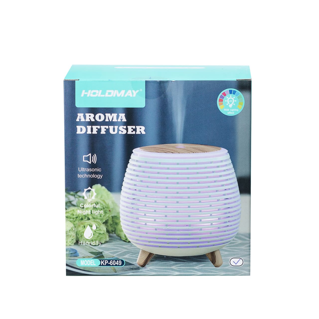 Увлажнитель воздуха Holdmay Aroma Diffuser 140ml Черный HPKP6049B — 5