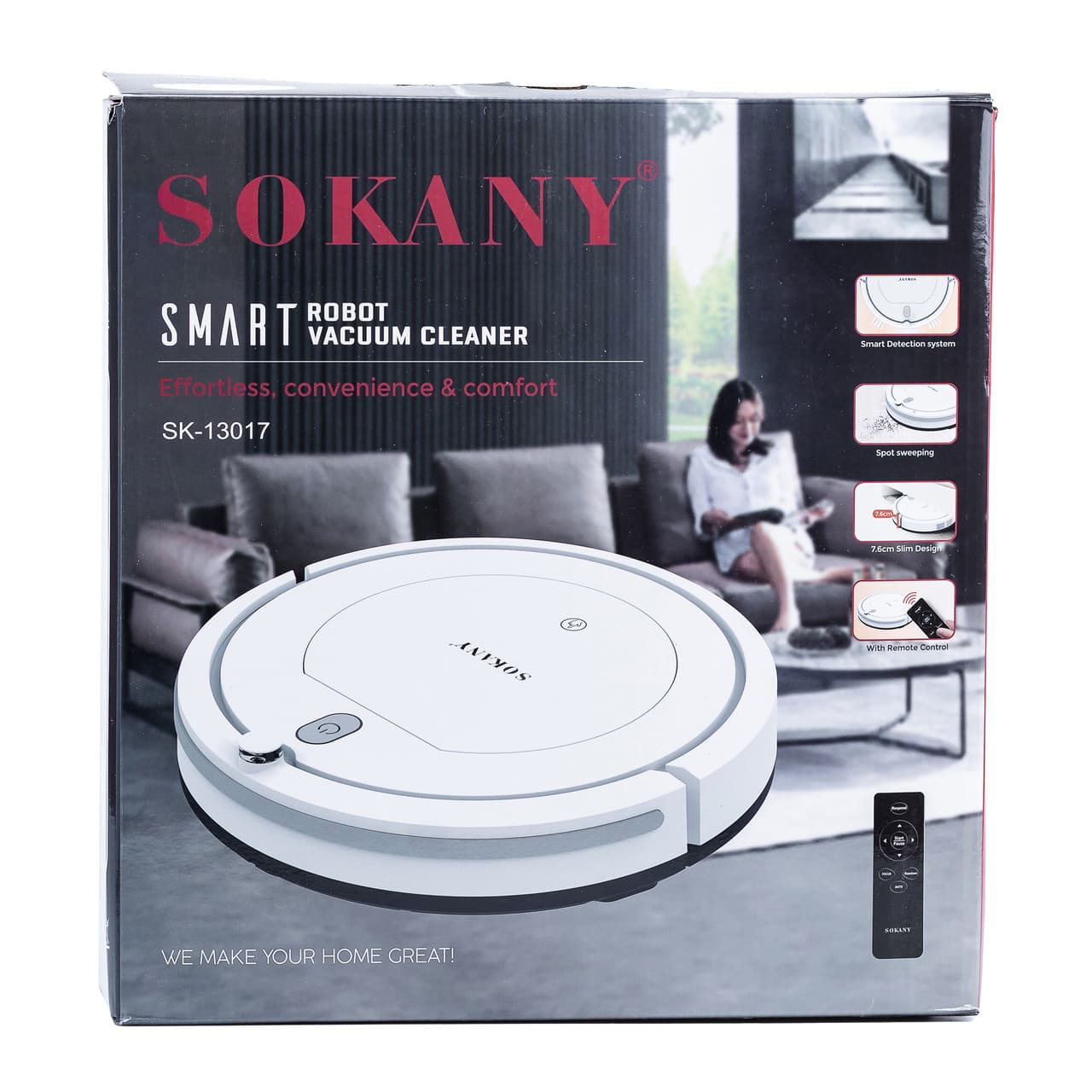 Робот-пылесос Sokany SK13017B черный — 9