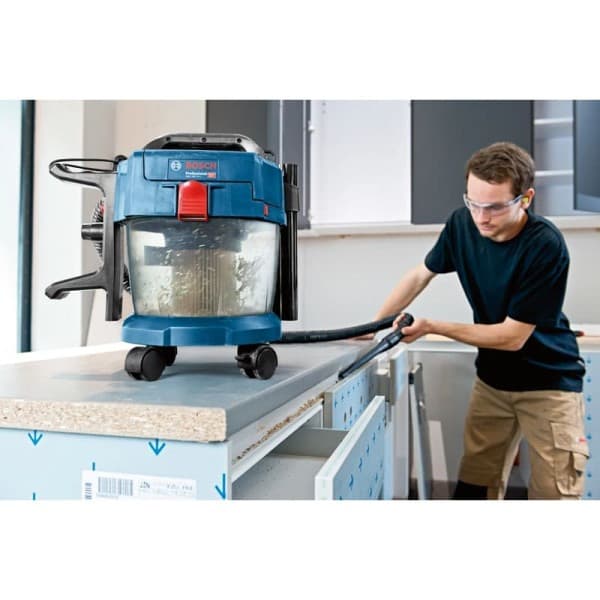 Акумуляторний будівельний пилосос Bosch GAS 18V-10 L 18 В, сухе та вологе прибирання, без АКБ і ЗП — 9
