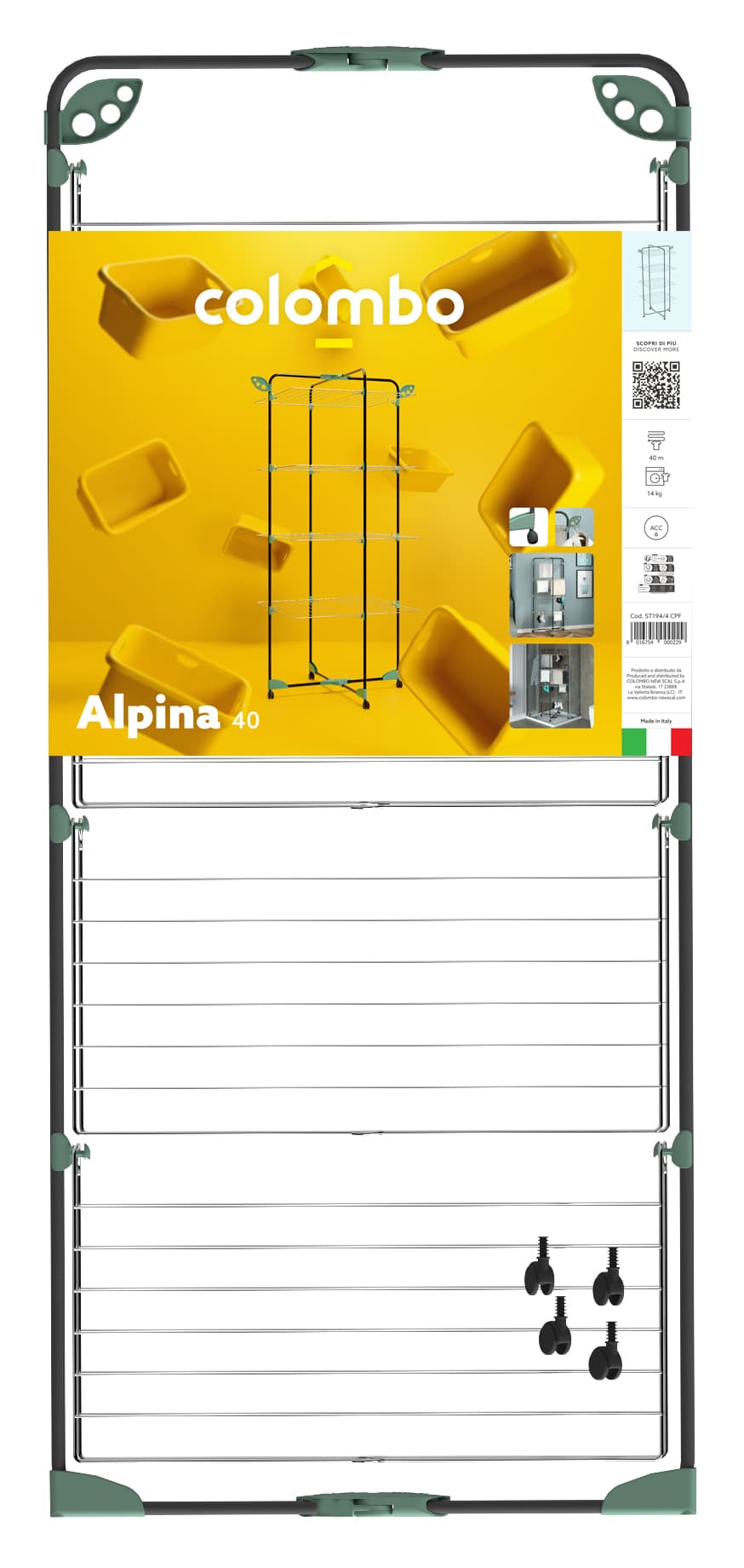 Сушарка для білизни підлогова Colombo Alpina 40 (ST194/4CF) — 4