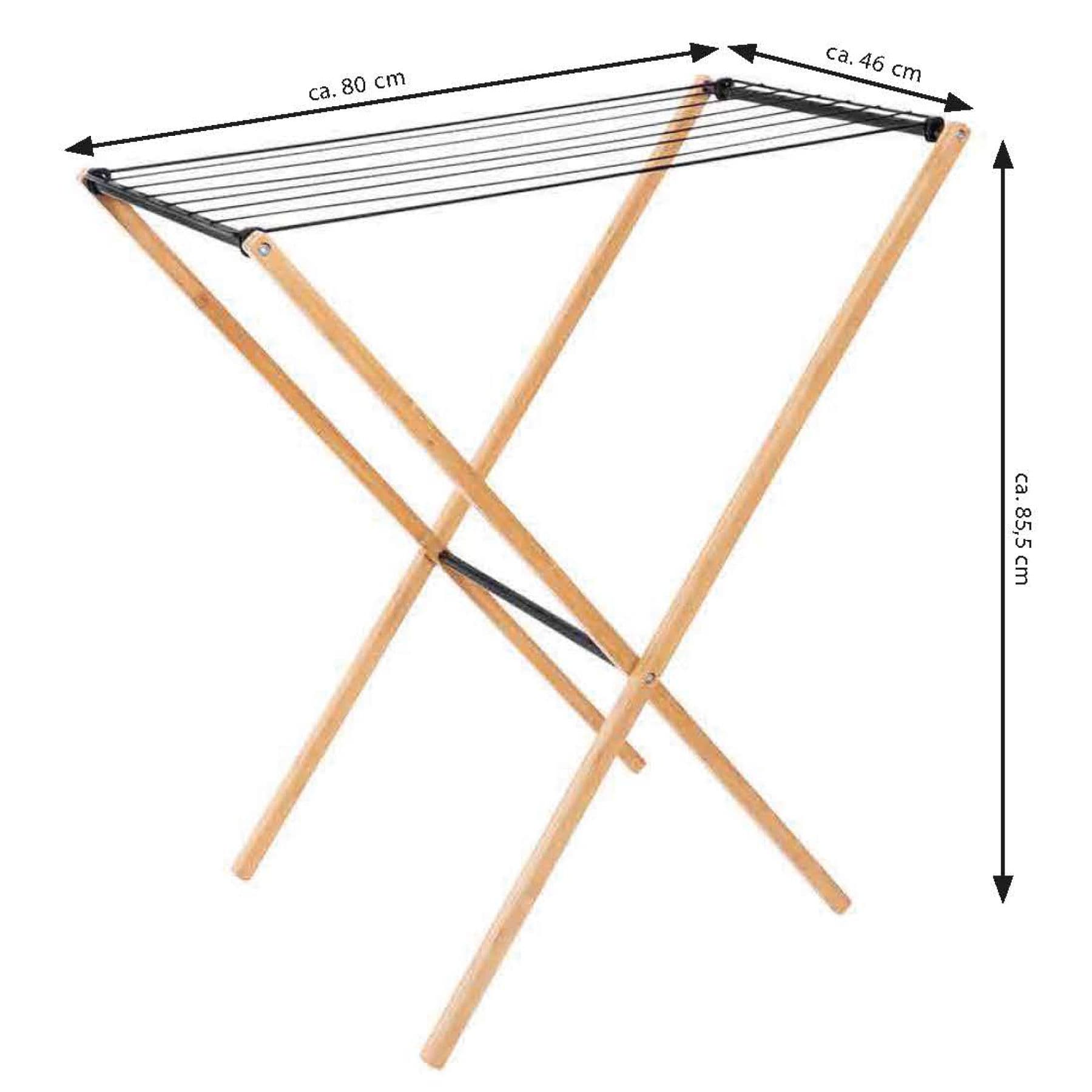 Сушарка для білизни підлогова Casa Si Bamboo Dryer S Braun (CS92303W06) — 9