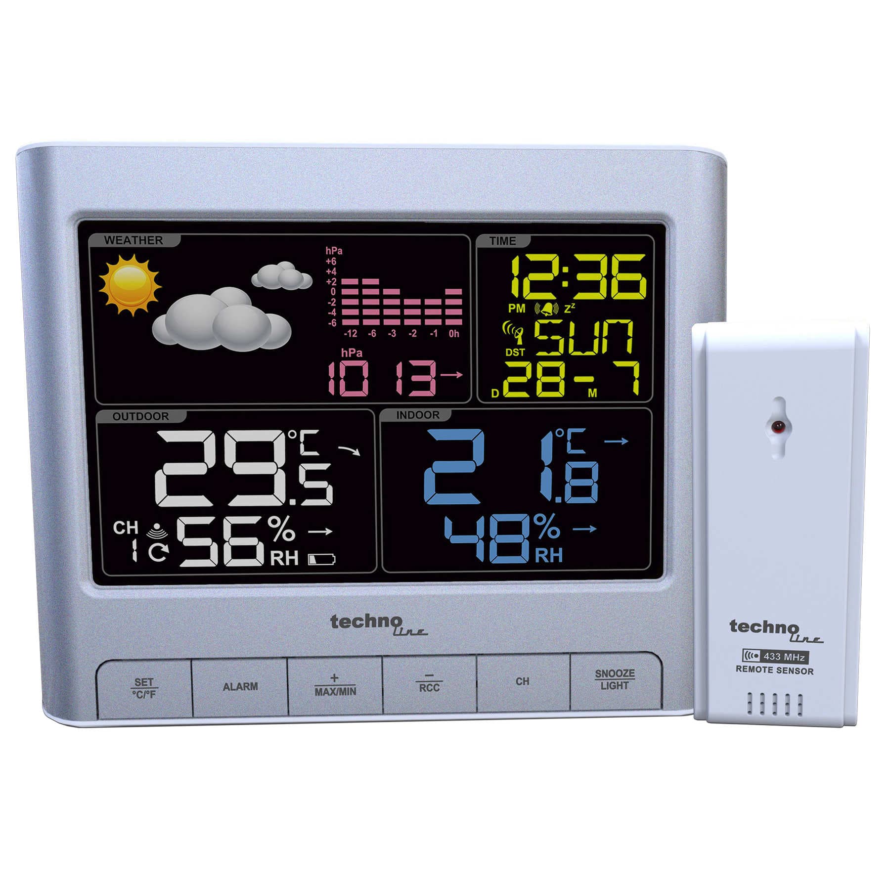 Метеостанція Technoline WS6449 Silver (WS6449) — 6