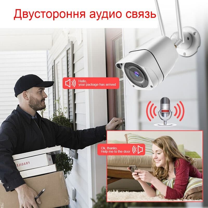 4G камера відеоспостереження вулична з 2-х стороннім голосовим зв'язком Wondstar Q57, 5 Мегапікселів — 10