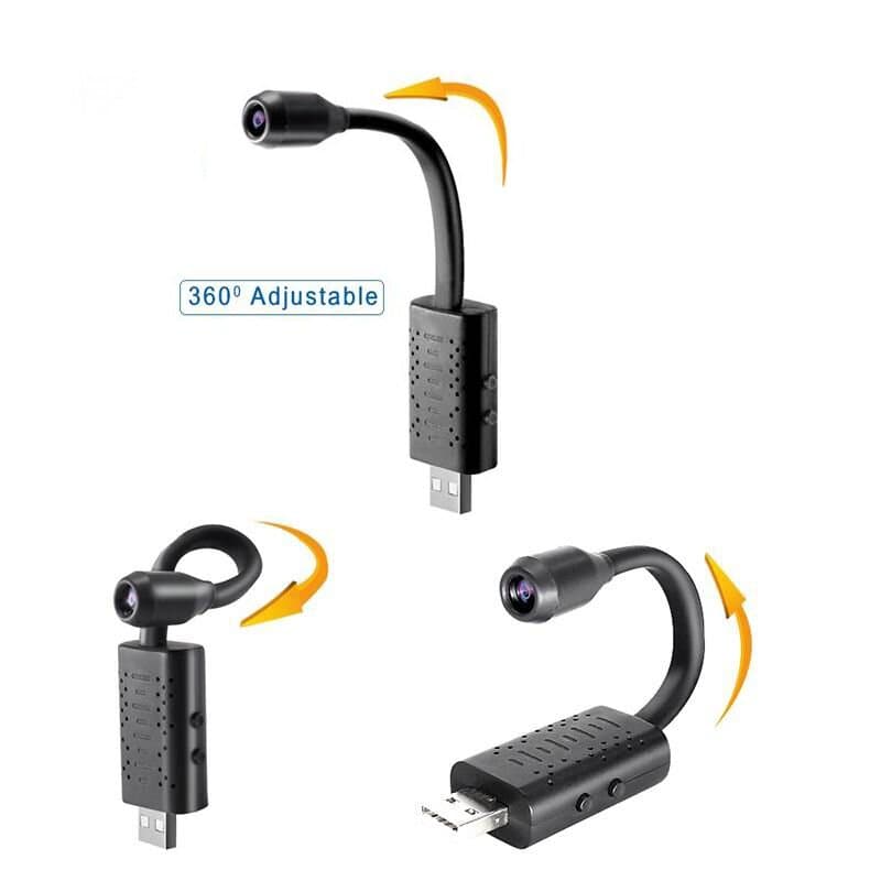 Міні wifi камера USB на гнучкому шлейфі Nectronix U21, запис 1280х720P, V380pro (Товар з дефектом) — 10