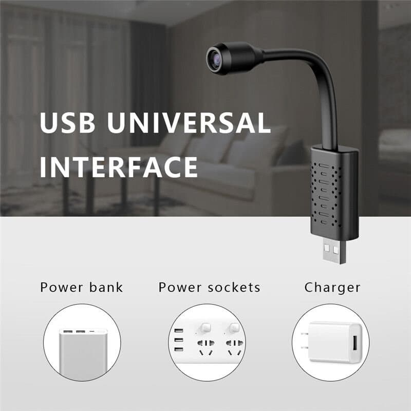 Міні wifi камера USB на гнучкому шлейфі Nectronix U21, запис 1280х720P, V380pro app — 8