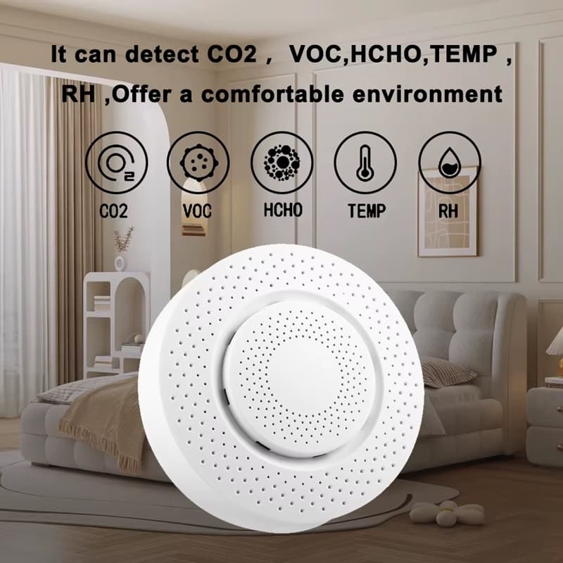 Wifi датчик аналізатор якості повітря за 5 параметрами Smart air box 01-Z, Tuya smart life app — 9